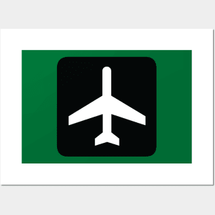 Airport Road Sign Symbol Posters and Art